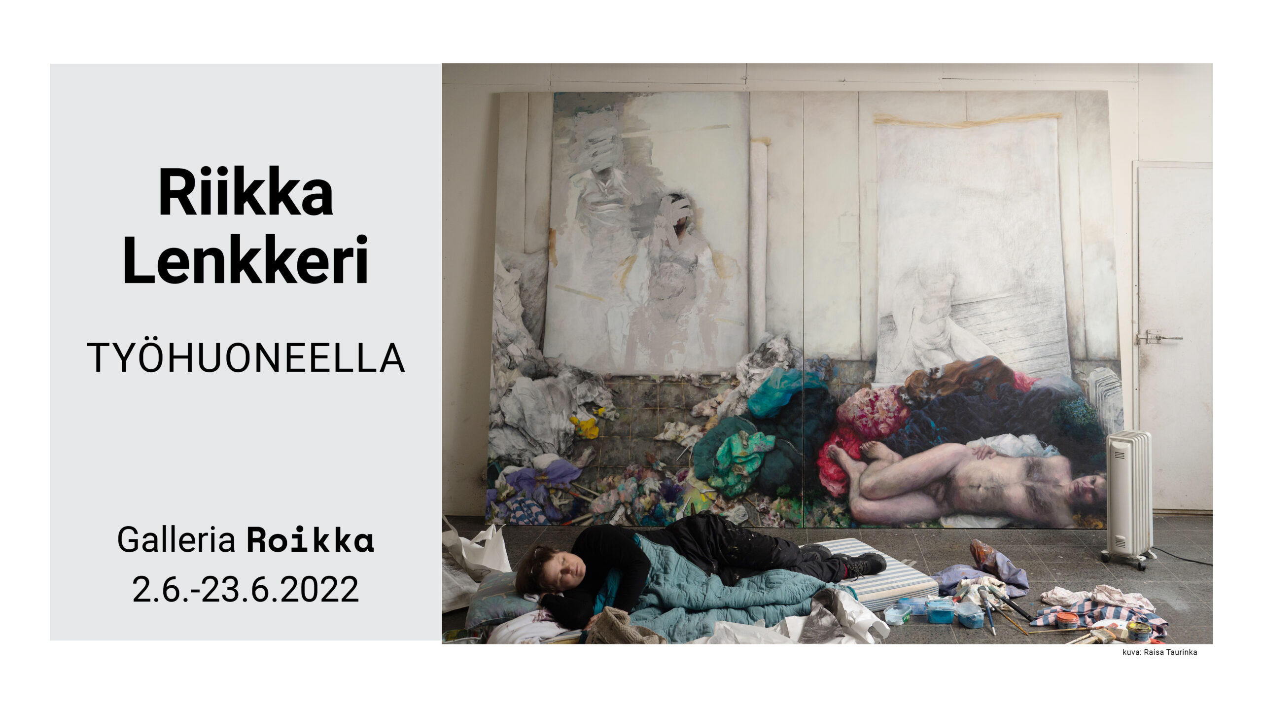 ROIKKA – Riikka Lenkkeri — Työhuoneella 2.6.–23.6.2022
